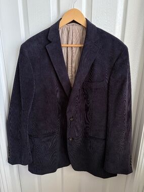 Lauren Ralph Lauren Men's Navy Corduroy Sport Coat - 42R